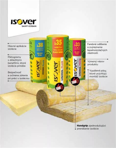 Výrobný proces sklených vlákien pre izoláciu Isover