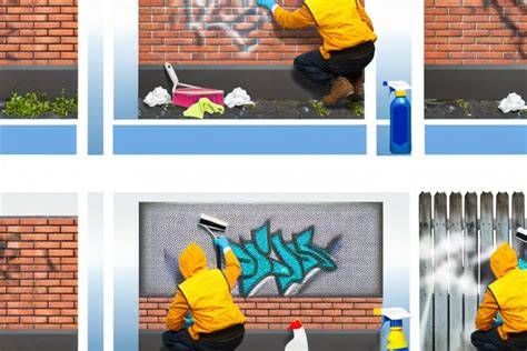Proces odstraňovania graffiti z PVC povrchov