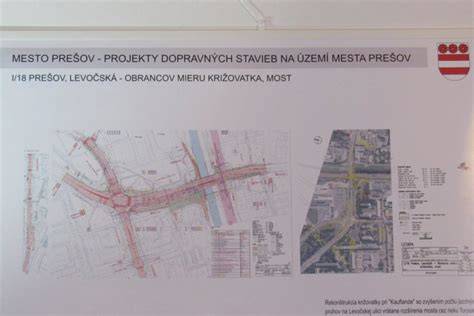 Mapa dopravných projektov v Prešove