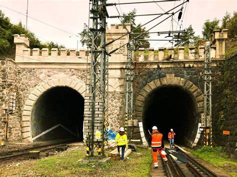 Príklad nového železničného tunela na modernizovanej trati