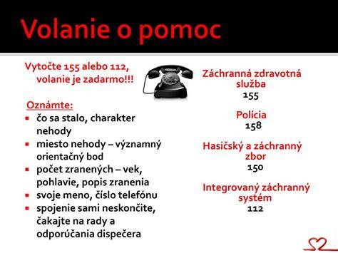 Záchranné číslo 112 a volanie o pomoc