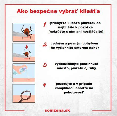 Postup správneho odstránenia kliešťa z kože