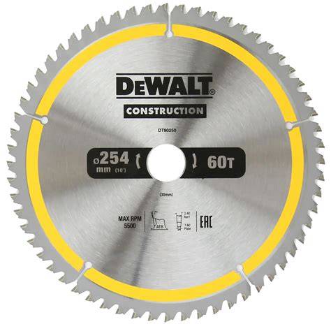 Detail pílového kotúča DeWALT Construction