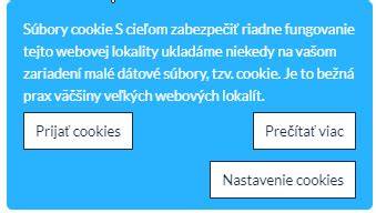 Schéma používania cookies na webovej stránke