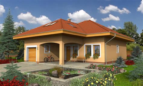 Moderný bungalov s obytným podkrovím