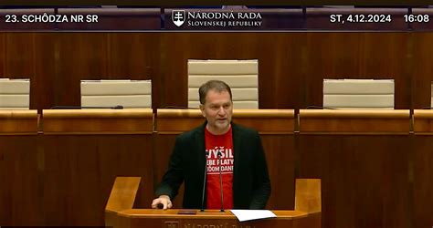 Tibor Gašpar počas parlamentnej rozpravy