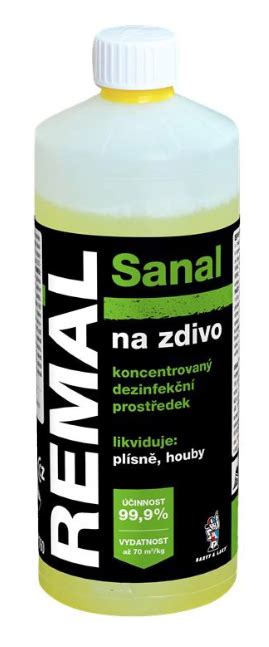 Nádoba s prípravkom REMAL Sanal na murivo
