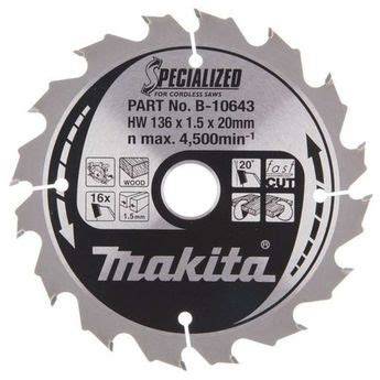 pílový kotúč Makita 165mm na cementové dosky detaily zubov