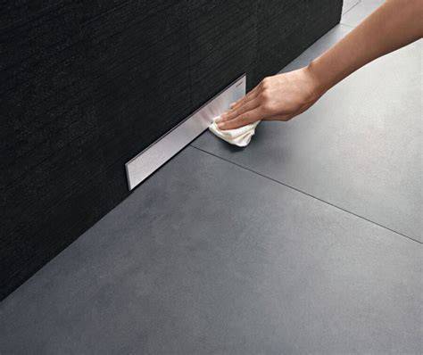 Vizualizácia stenového odtoku Geberit CleanWall v sprche