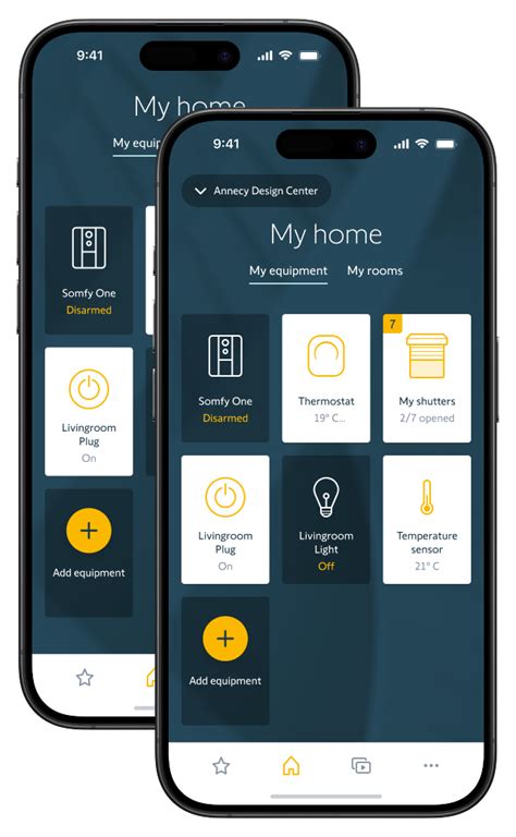 Aplikácia Somfy TaHoma na smartfóne