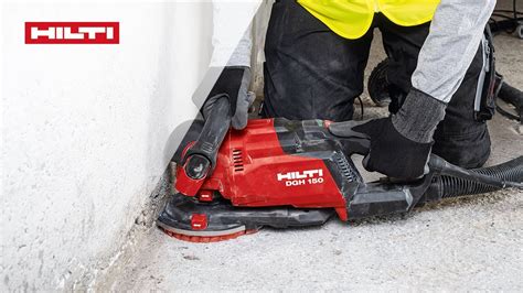 Hilti DGH 150 počas práce na podlahe