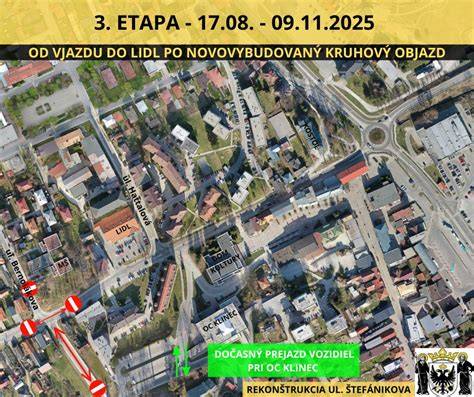 Mapa: Lokalizácia Štúrovej ulice v Piešťanoch a rozsah rekonštrukcie