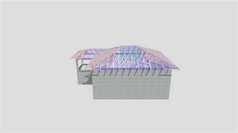 Ukážka 3D modelu strechy s plánom spádovania