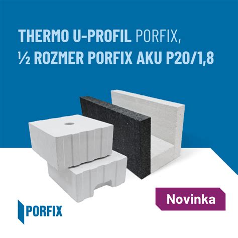 Prierez Thermo U-profilom PORFIX