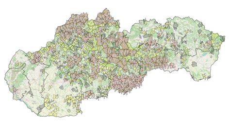 Mapa obce Ľubeľa s vyznačenými významnými objektmi