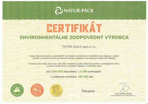 Certifikáty a environmentálne označenia SCHOMBURG