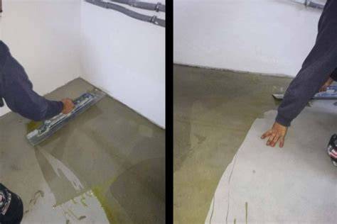 Aplikácia AQUAFIN-IC štetcom na vlhký betón