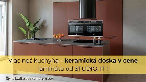Moderná kuchyňa s umývateľnou omietkou za pracovnou doskou