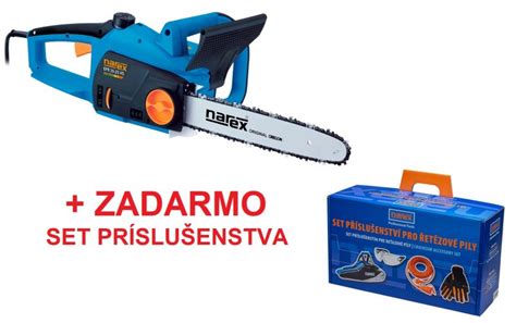Elektrická reťazová píla Narex EPR 40-23 pri práci s drevom