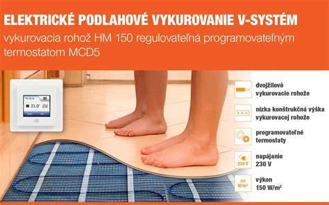 Inštalácia vykurovacej rohože pre elektrické podlahové vykurovanie