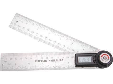 digitálny uhlomer Extol Premium 200mm s LCD displejom