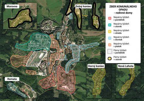 Mapa Cífera s vyznačenými lokalitami pre výstavbu