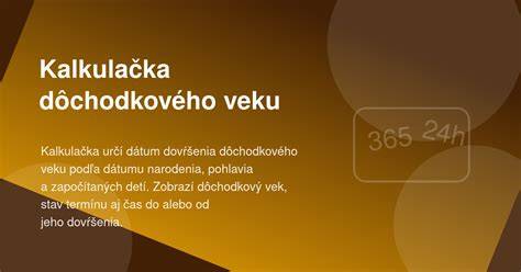 Schéma výpočtu dôchodkového veku